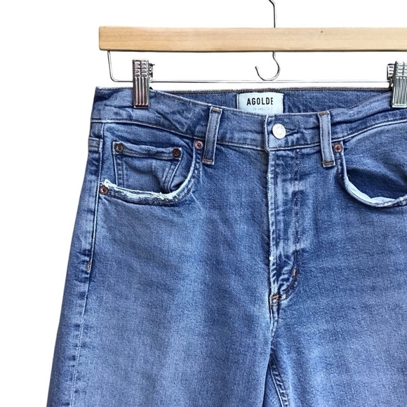 AGOLDE Kye Mid Rise Straight Crop Jeans - Picture 6 of 9